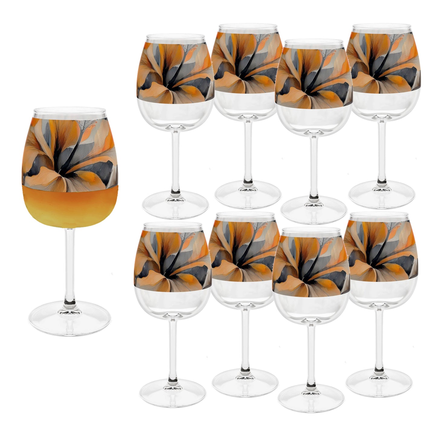 Smoky Ember 12.75 oz Contour Wine Glass