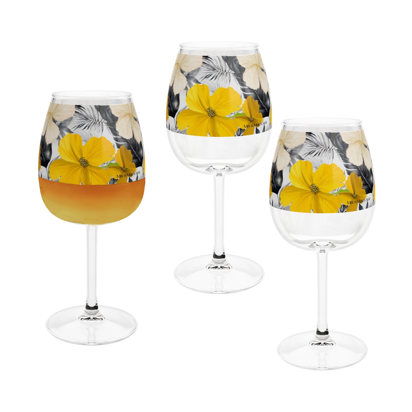 Tropical Sunshine 12.75 oz Contour Wine Glass