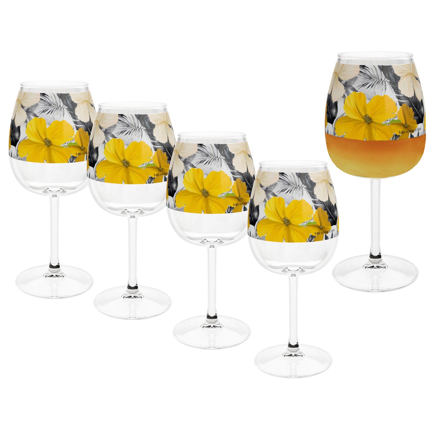 Tropical Sunshine 12.75 oz Contour Wine Glass
