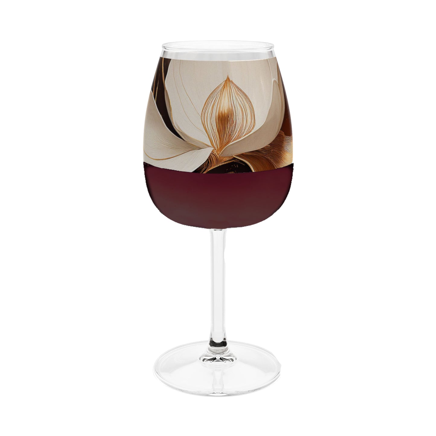 Windswept Magnolias 12.75 oz Contour Wine Glass