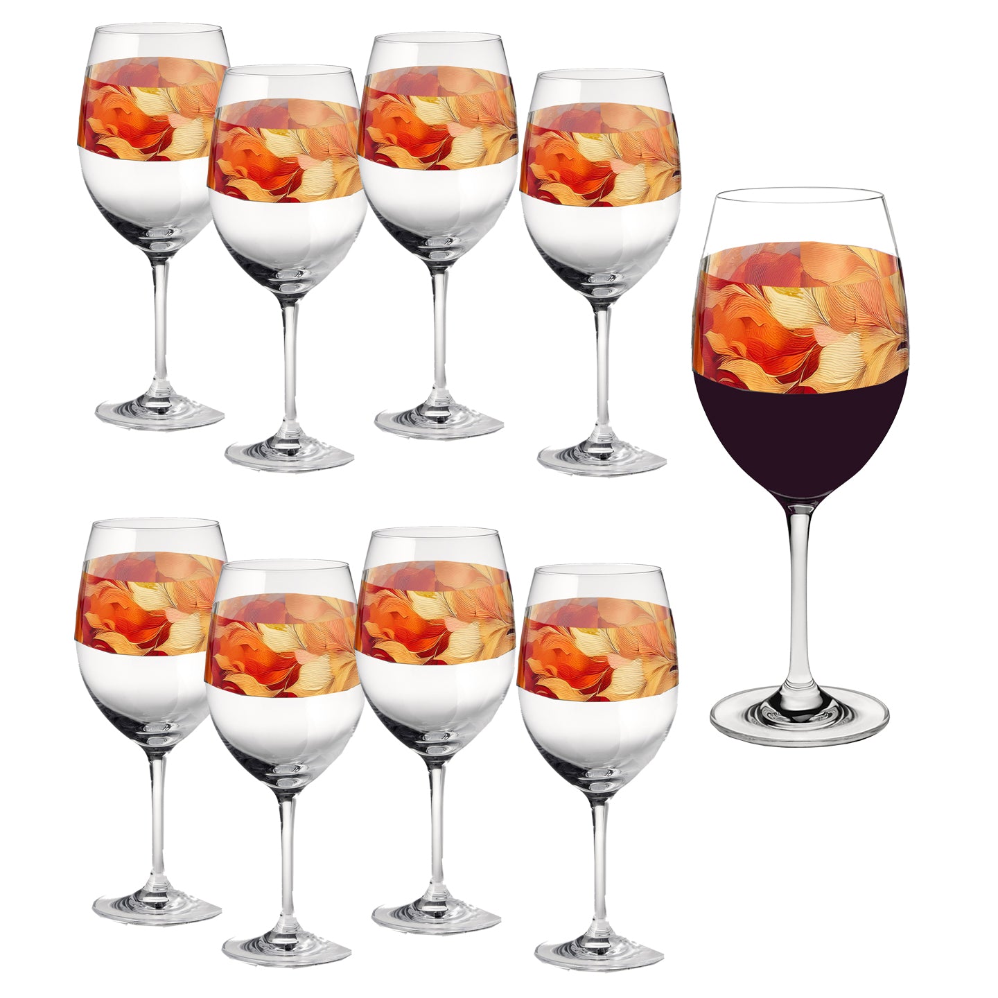 Autumn Blend 16oz Tall Wine Glass