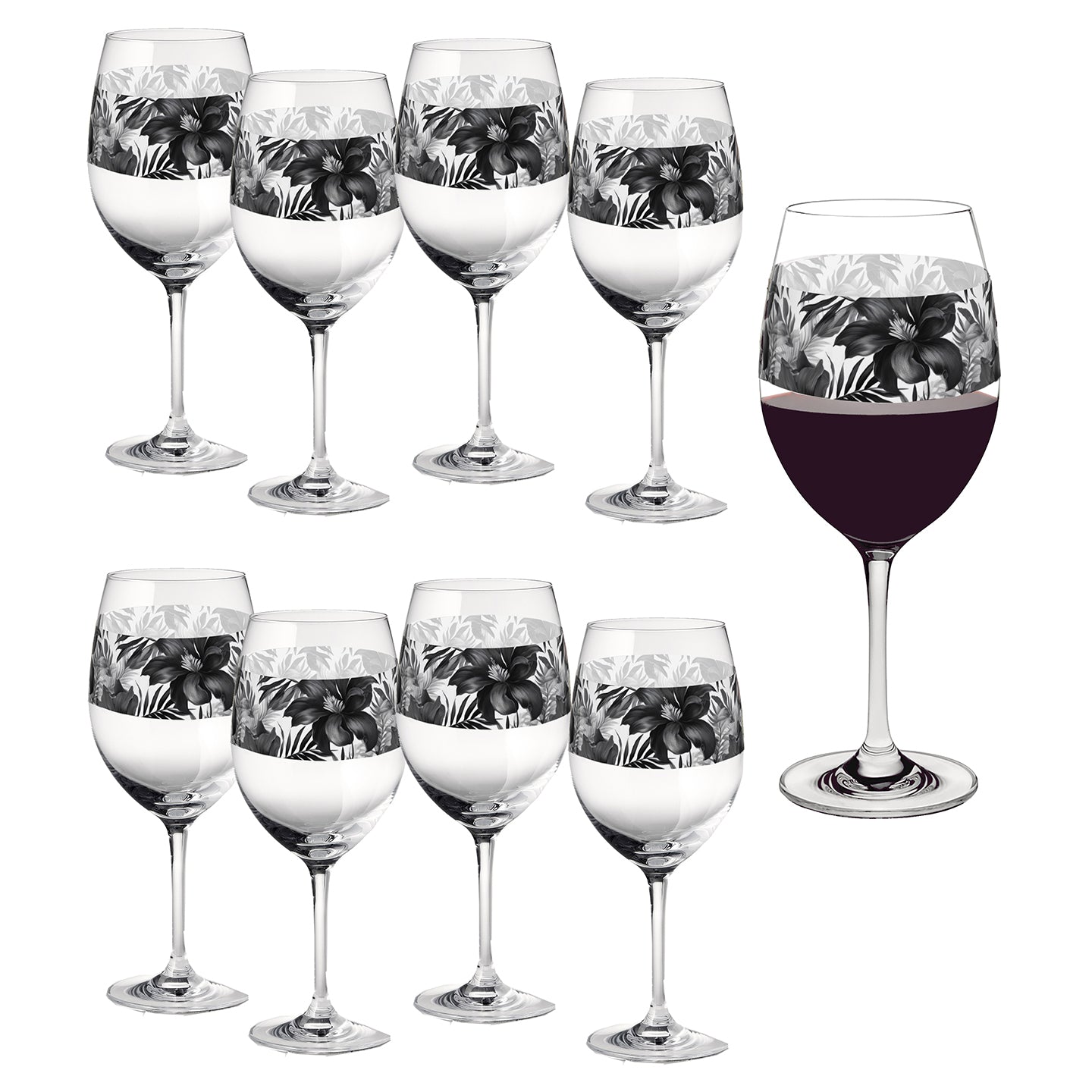 Midnight Oasis 16oz Tall Wine Glass