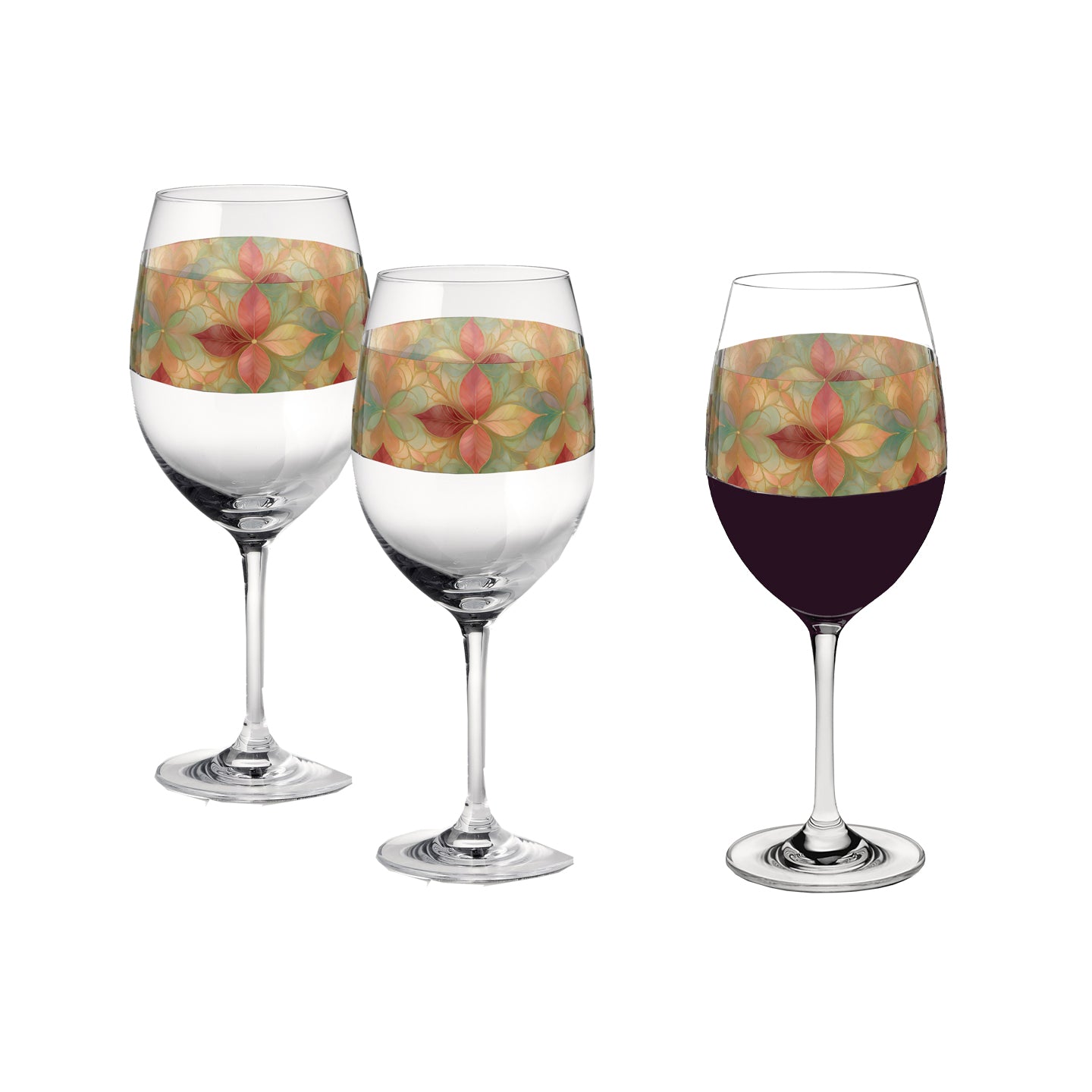 Pieces of Autumn 16oz Tall Wine Glass