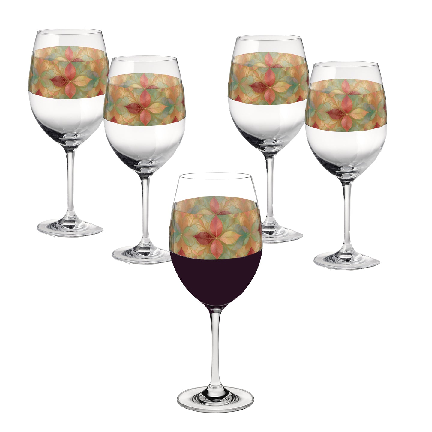 Pieces of Autumn 16oz Tall Wine Glass