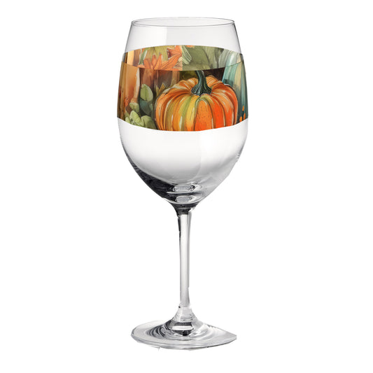 Pumpkin Harvest 16oz Tall Wine Glass, Set of 2, 4 or 8
