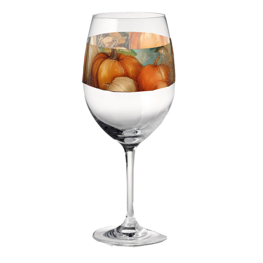 Pumpkin Harvest 16oz Tall Wine Glass