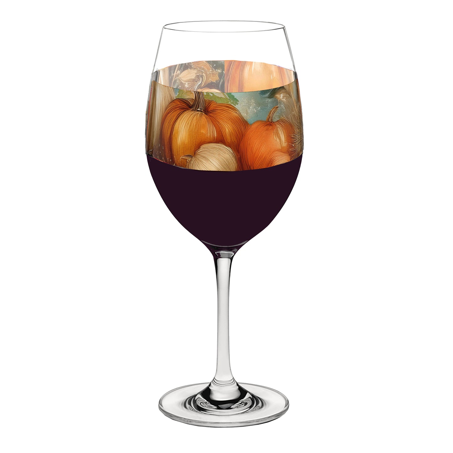 Pumpkin Harvest 16oz Tall Wine Glass
