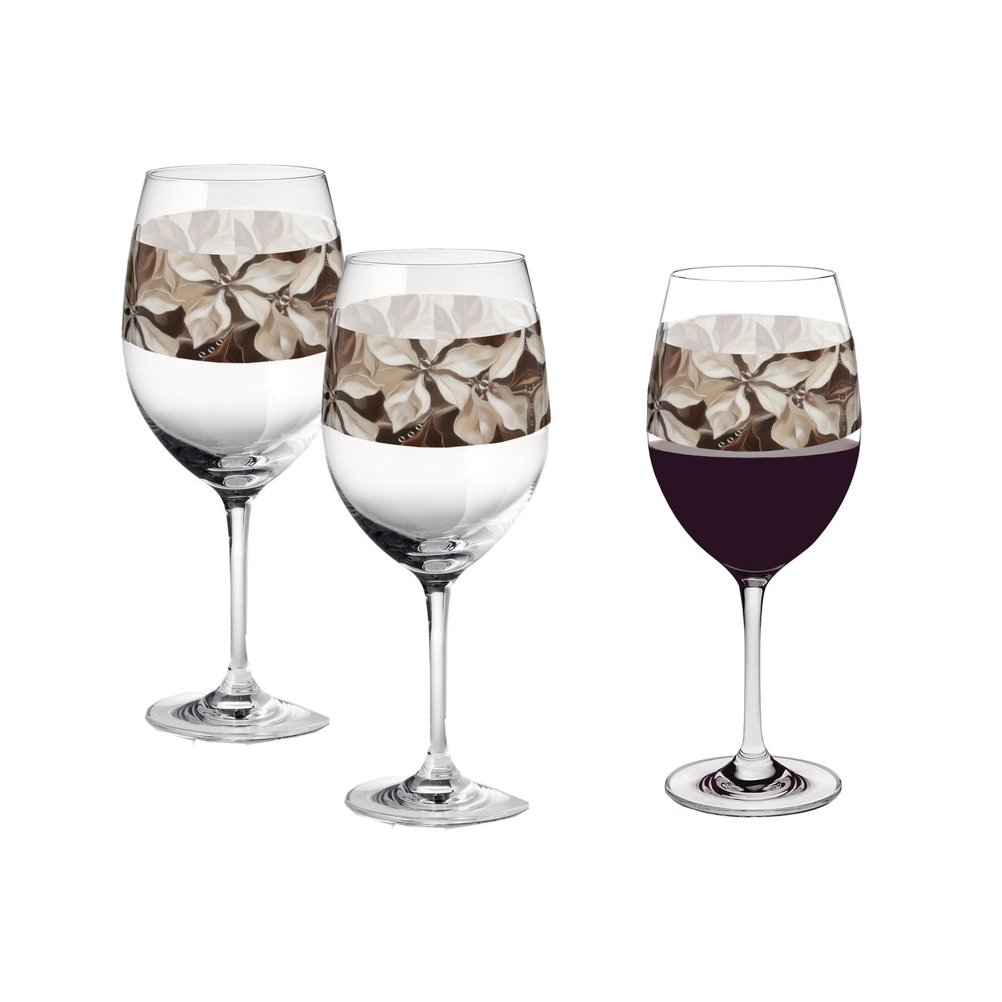 Petals in the Woods 16oz Tall Wine Glass