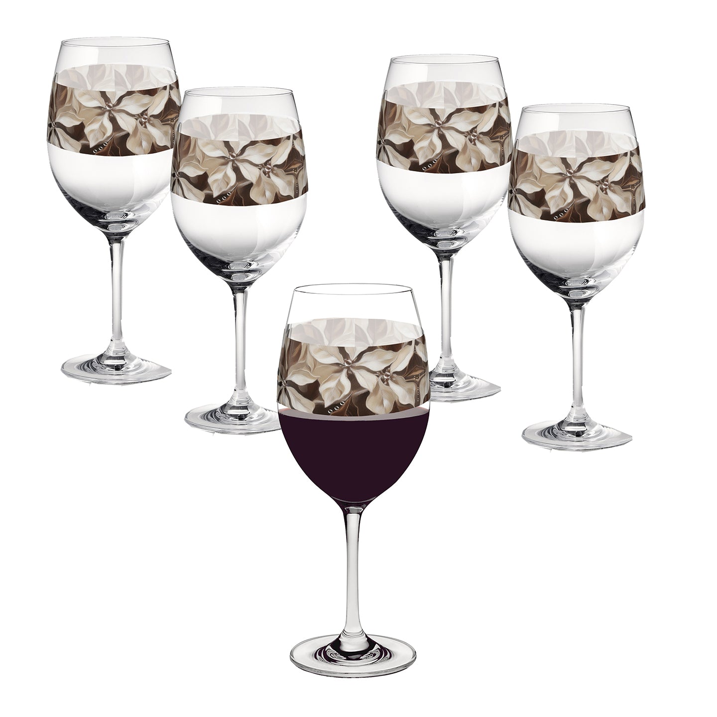 Petals in the Woods 16oz Tall Wine Glass