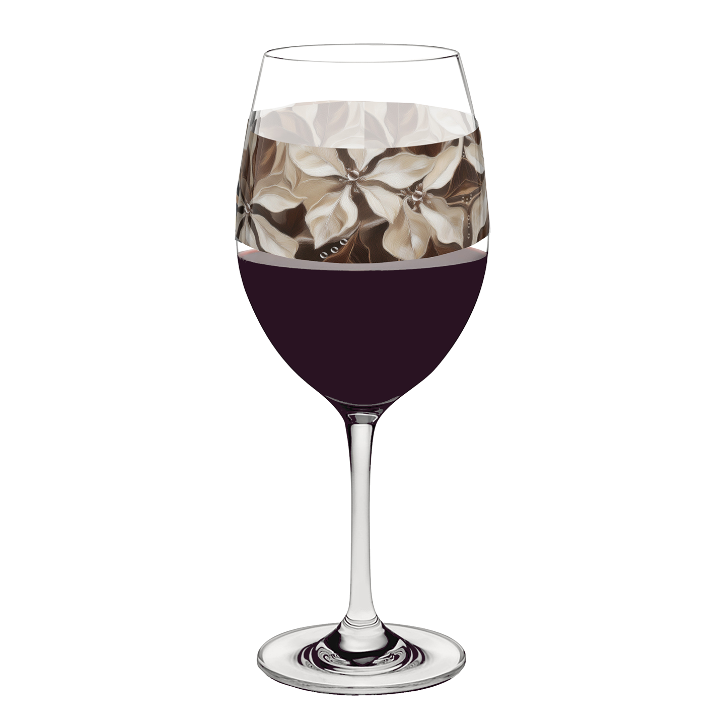 Petals in the Woods 16oz Tall Wine Glass