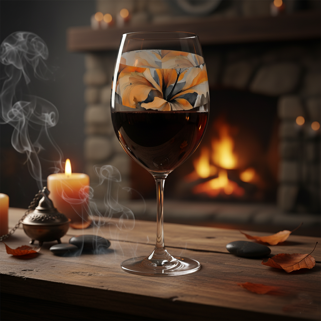 Smoky Ember 16oz Tall Wine Glass