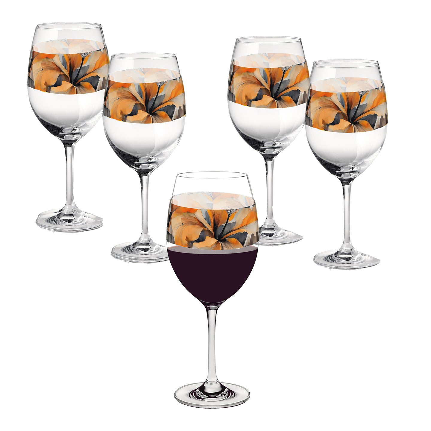 Smoky Ember 16oz Tall Wine Glass