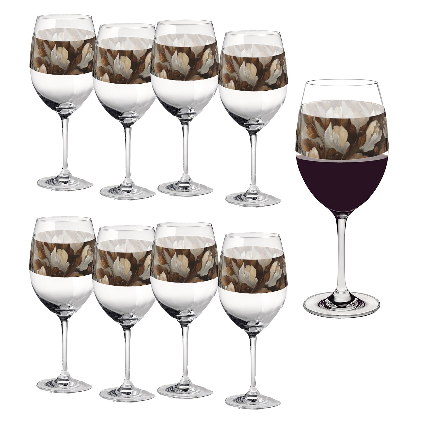 Tranquil Beginnings 16oz Tall Wine Glass
