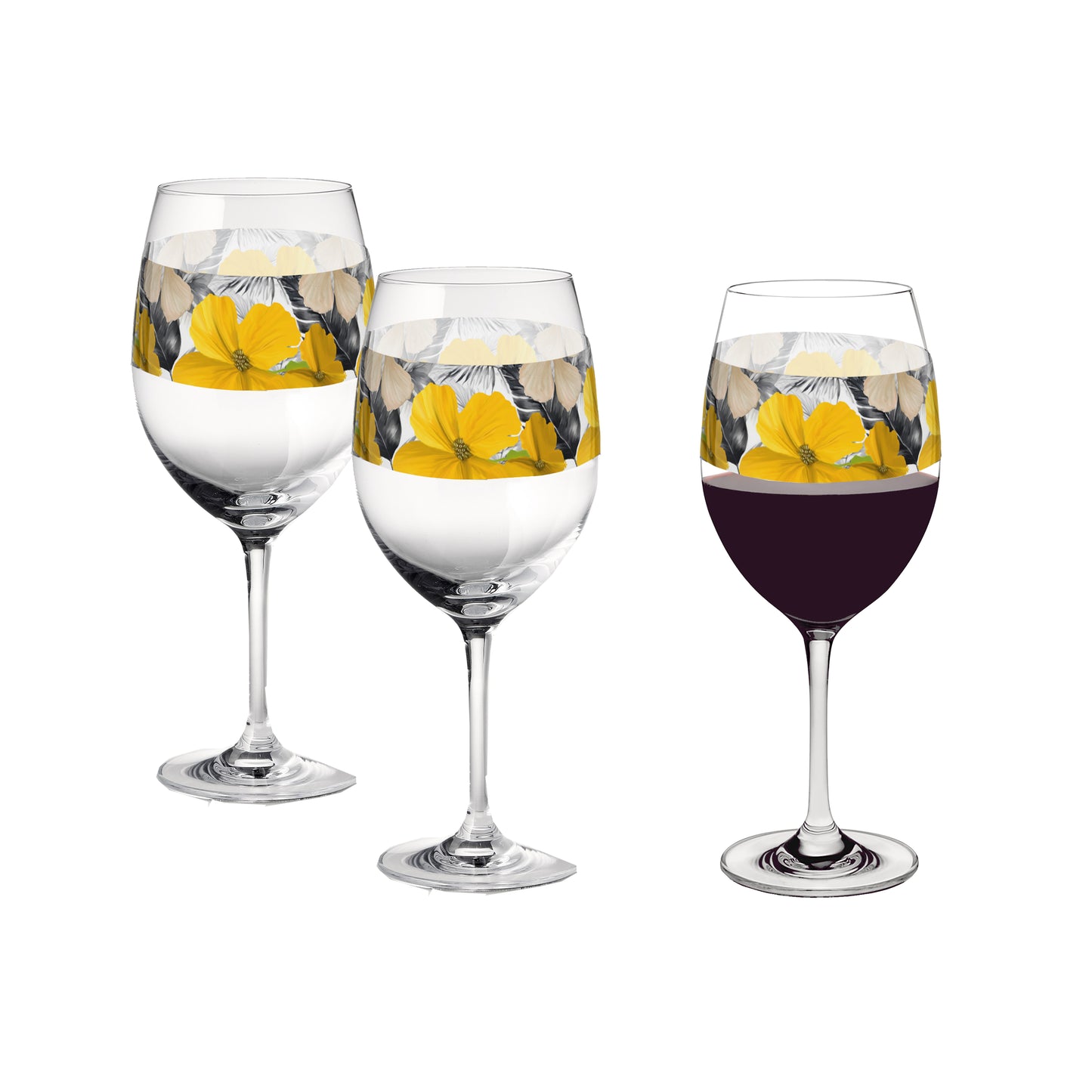 Tropical Sunshine 16oz Tall Wine Glass