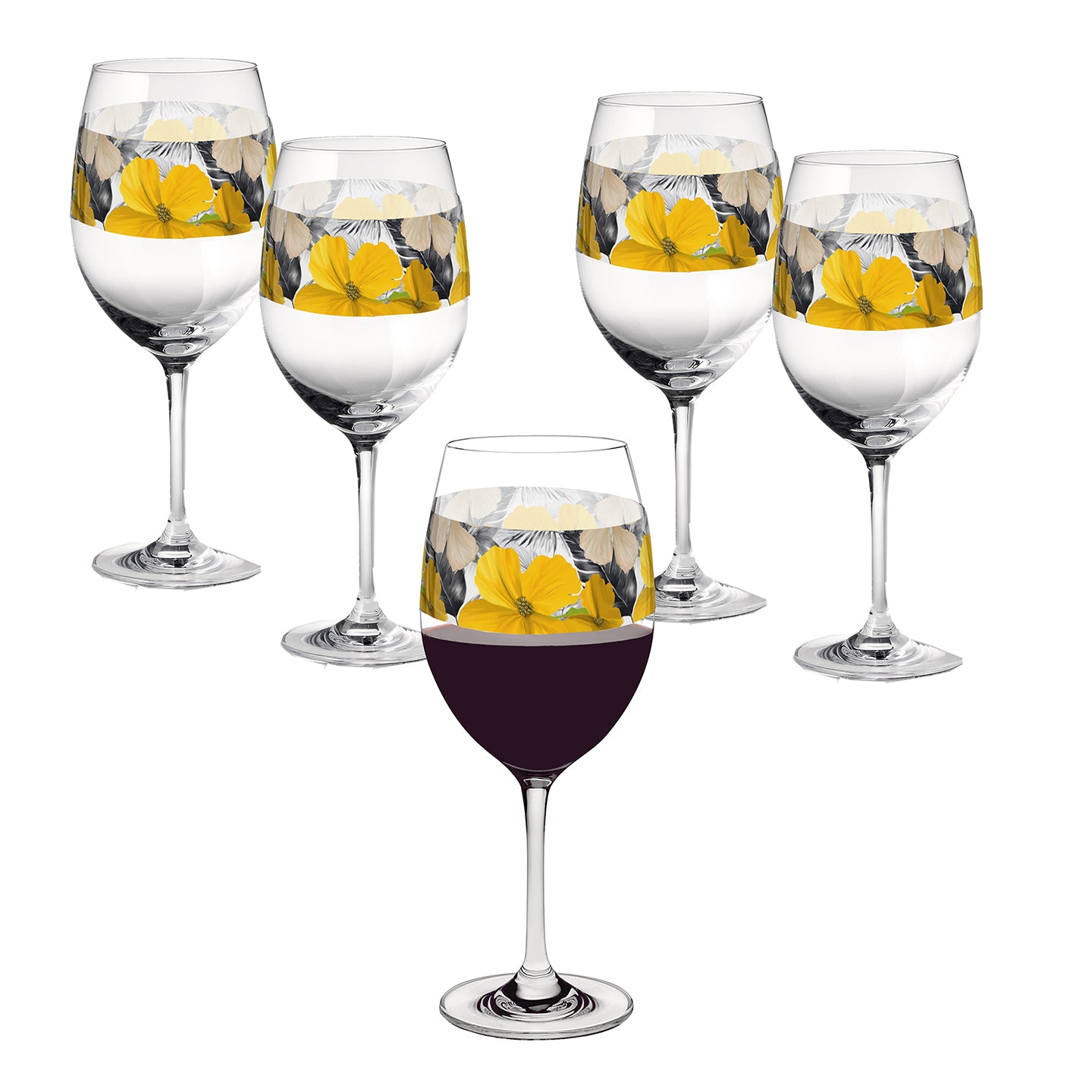 Tropical Sunshine 16oz Tall Wine Glass