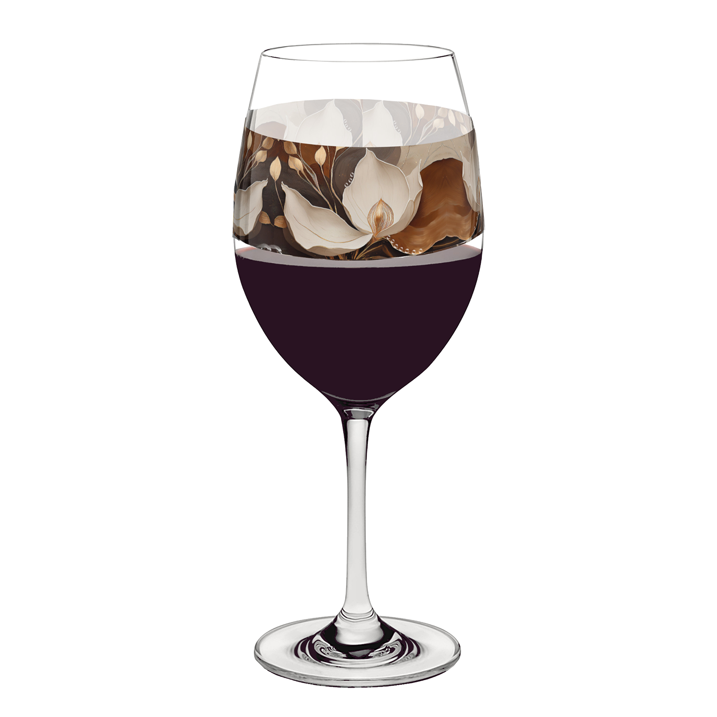 Windswept Magnolias 16oz Tall Wine Glass