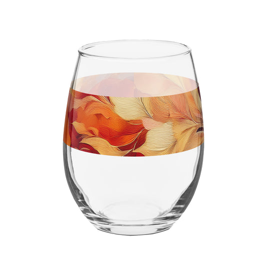 Autumn Blend 15 oz. Stemless Wine Glass