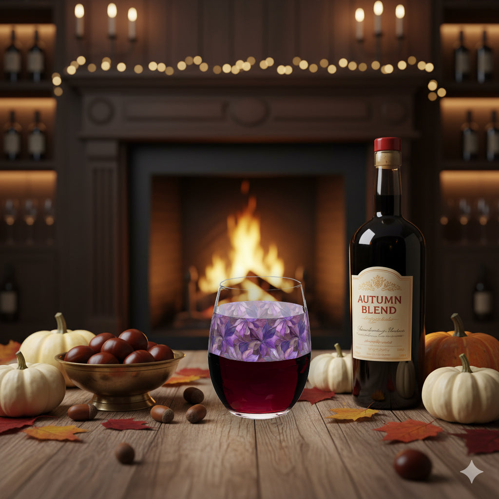 Autumn Twilight 15 oz. Stemless Wine Glass