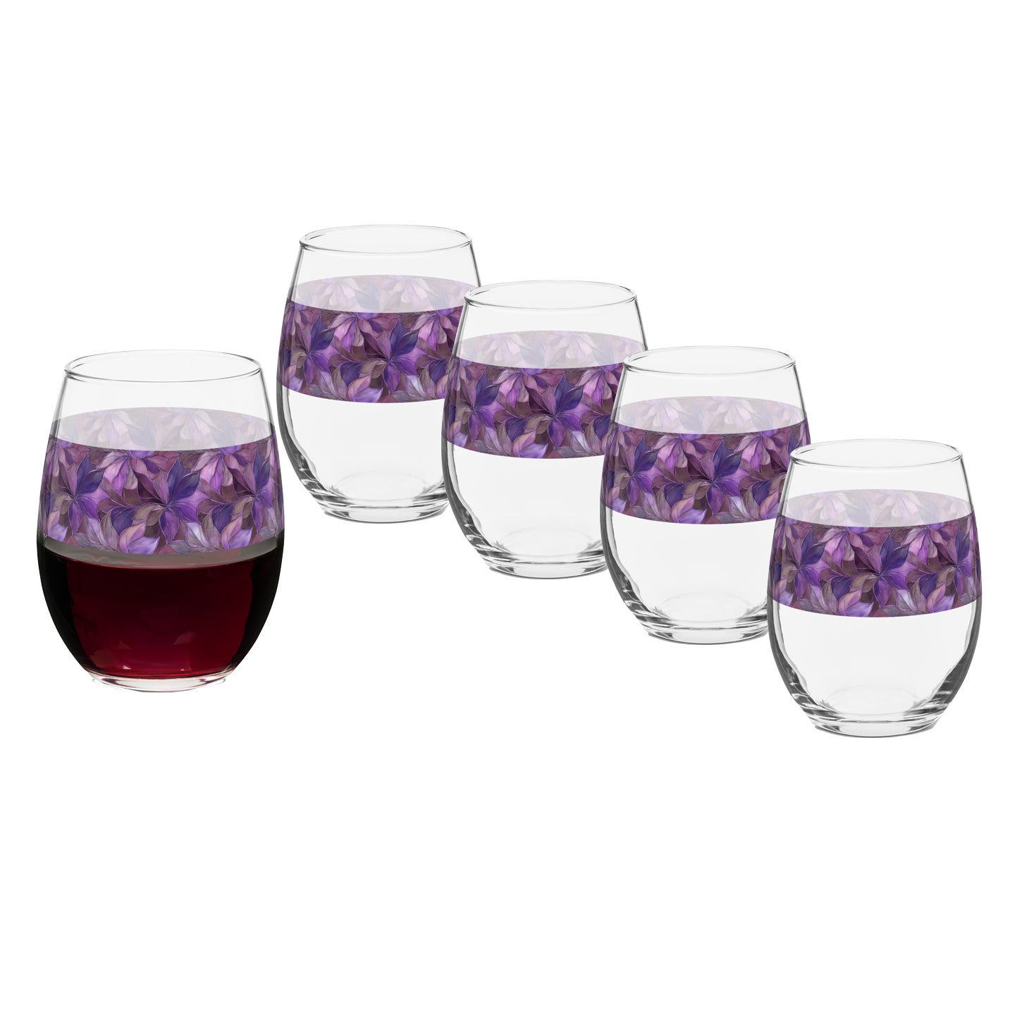 Autumn Twilight 15 oz. Stemless Wine Glass