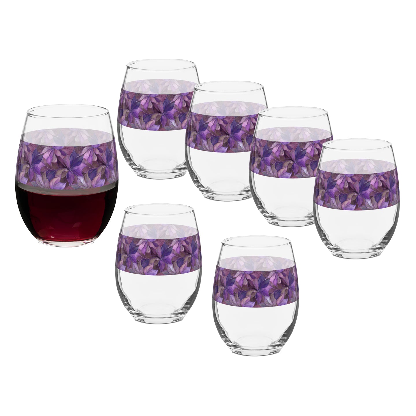 Autumn Twilight 15 oz. Stemless Wine Glass