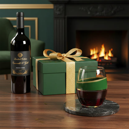 Emerald Swag Limited Edition Stemless Wine Glass