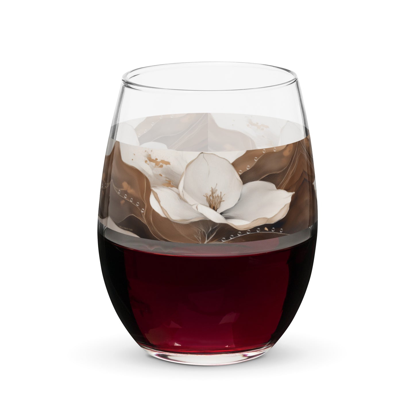 Floating Grace 15 oz. Stemless Wine Glass