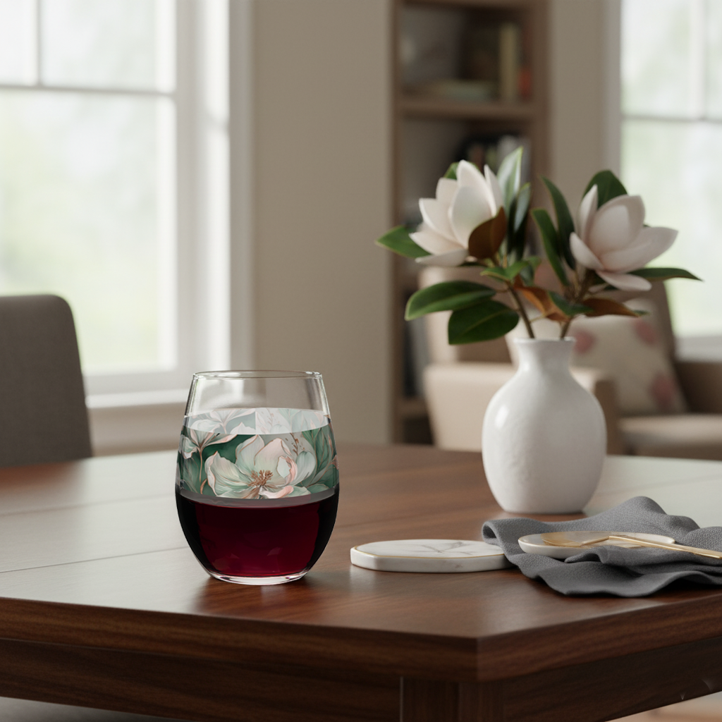 Noble Beauty 15 oz. Stemless Wine Glass