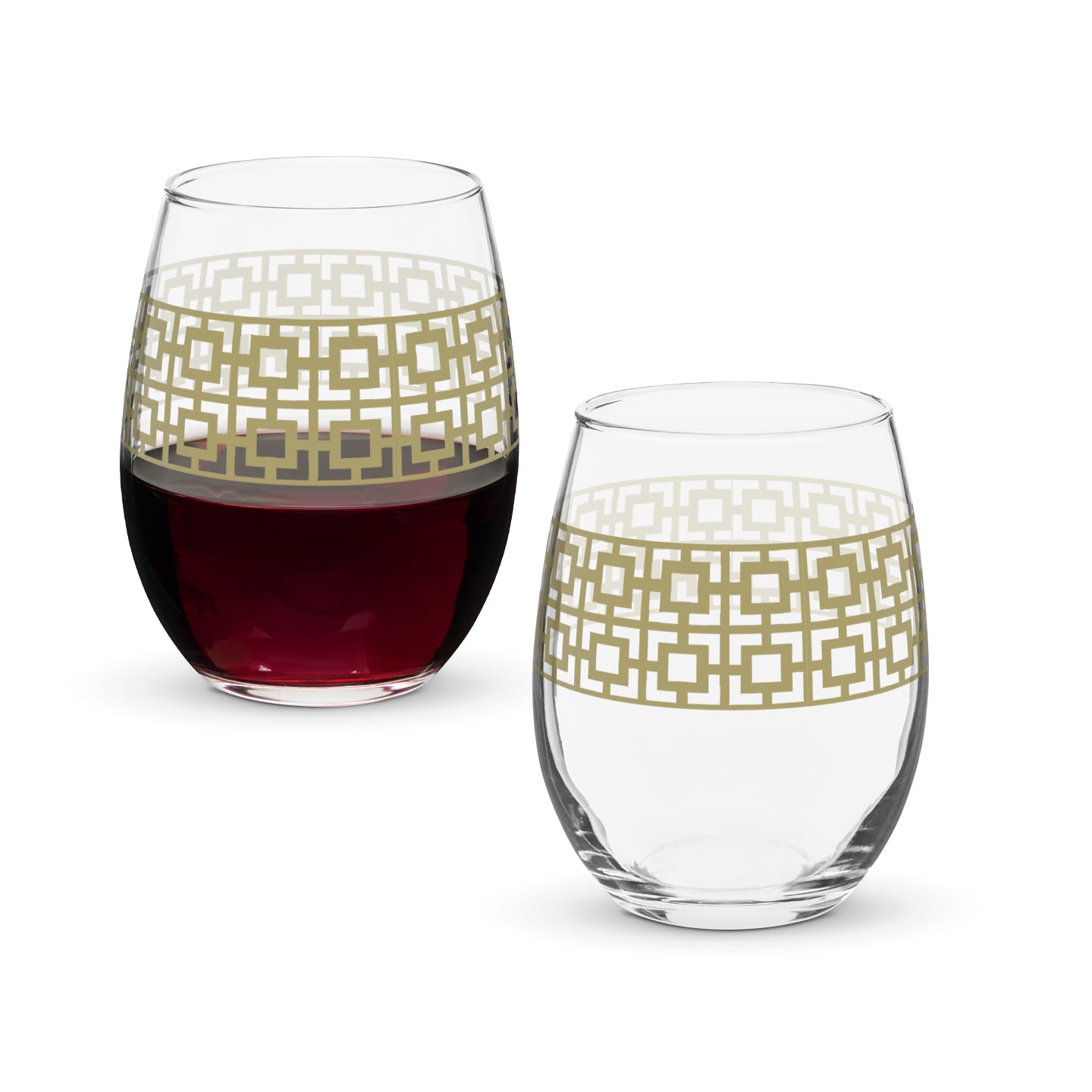 Pure Gold 15 oz. Stemless Wine Glass