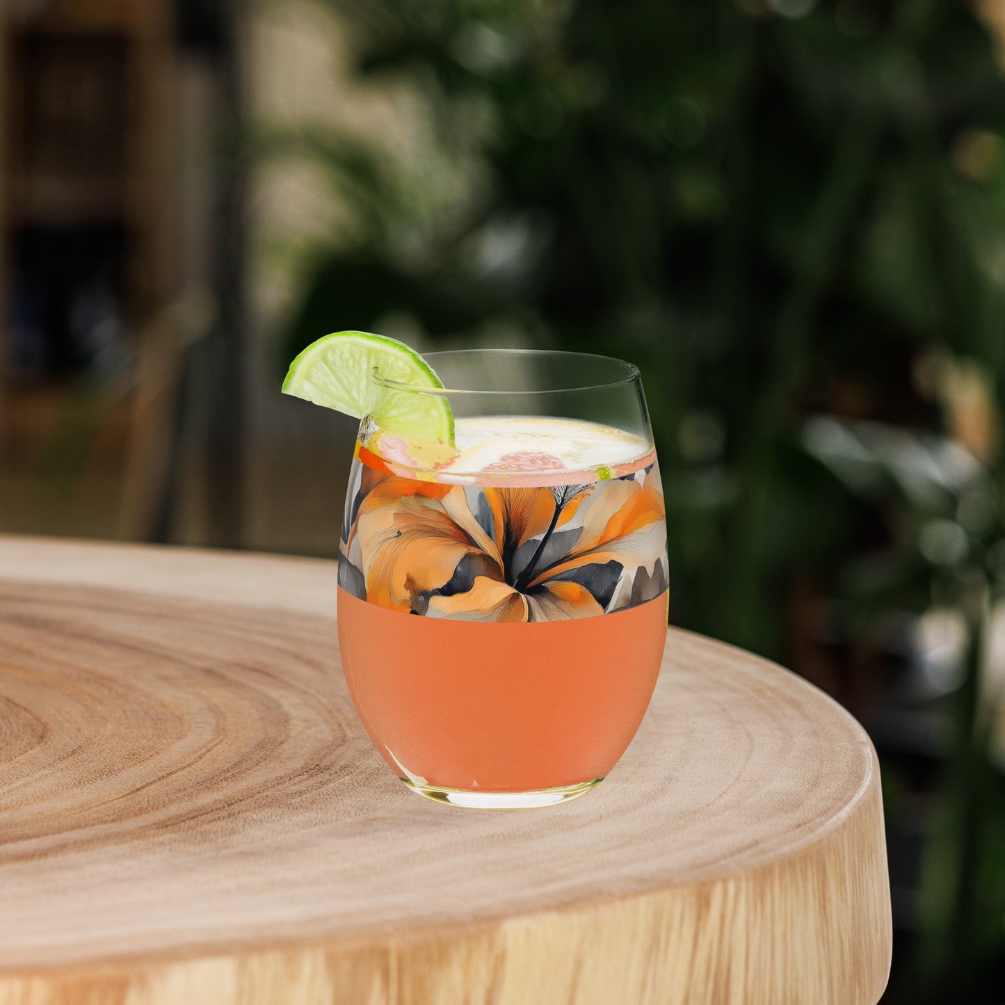 Smoky Ember 15 oz. Stemless Wine Glass