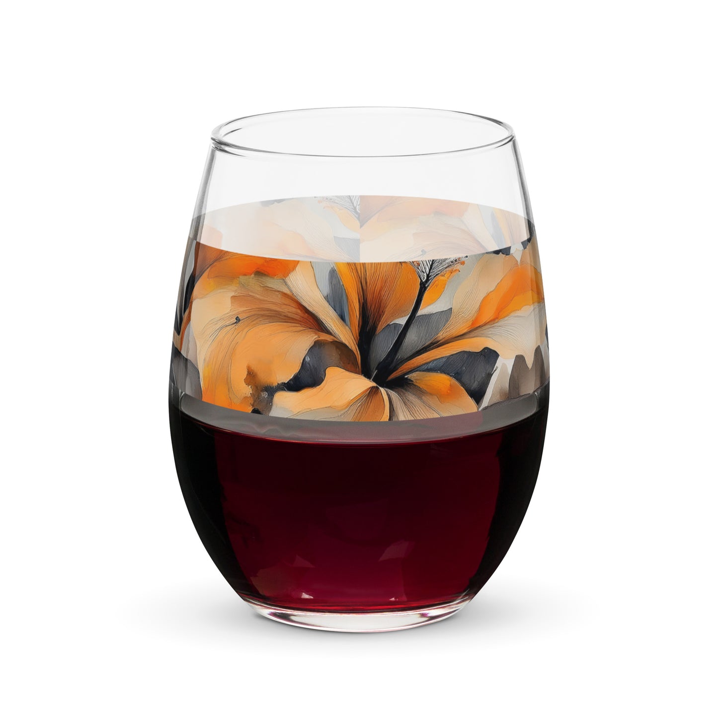 Smoky Ember 15 oz. Stemless Wine Glass