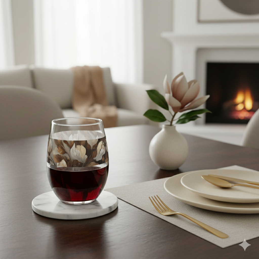 Tranquil Beginnings 15 oz. Stemless Wine Glass