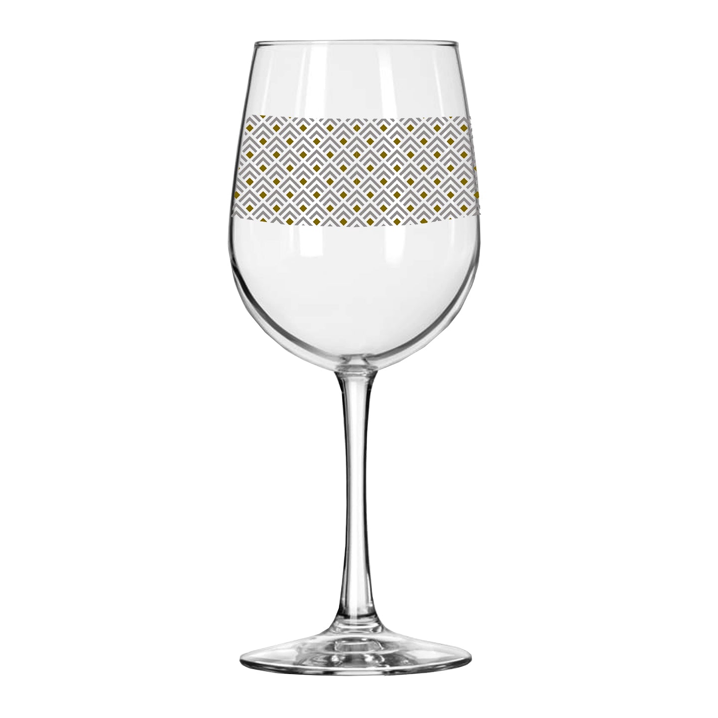 Deco Gold 16oz Tall Wine Glass