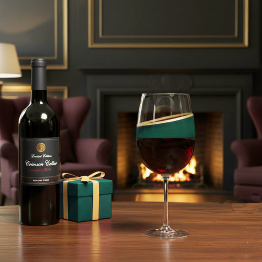 Emerald Swag Limited Edition Tall Wine Glass