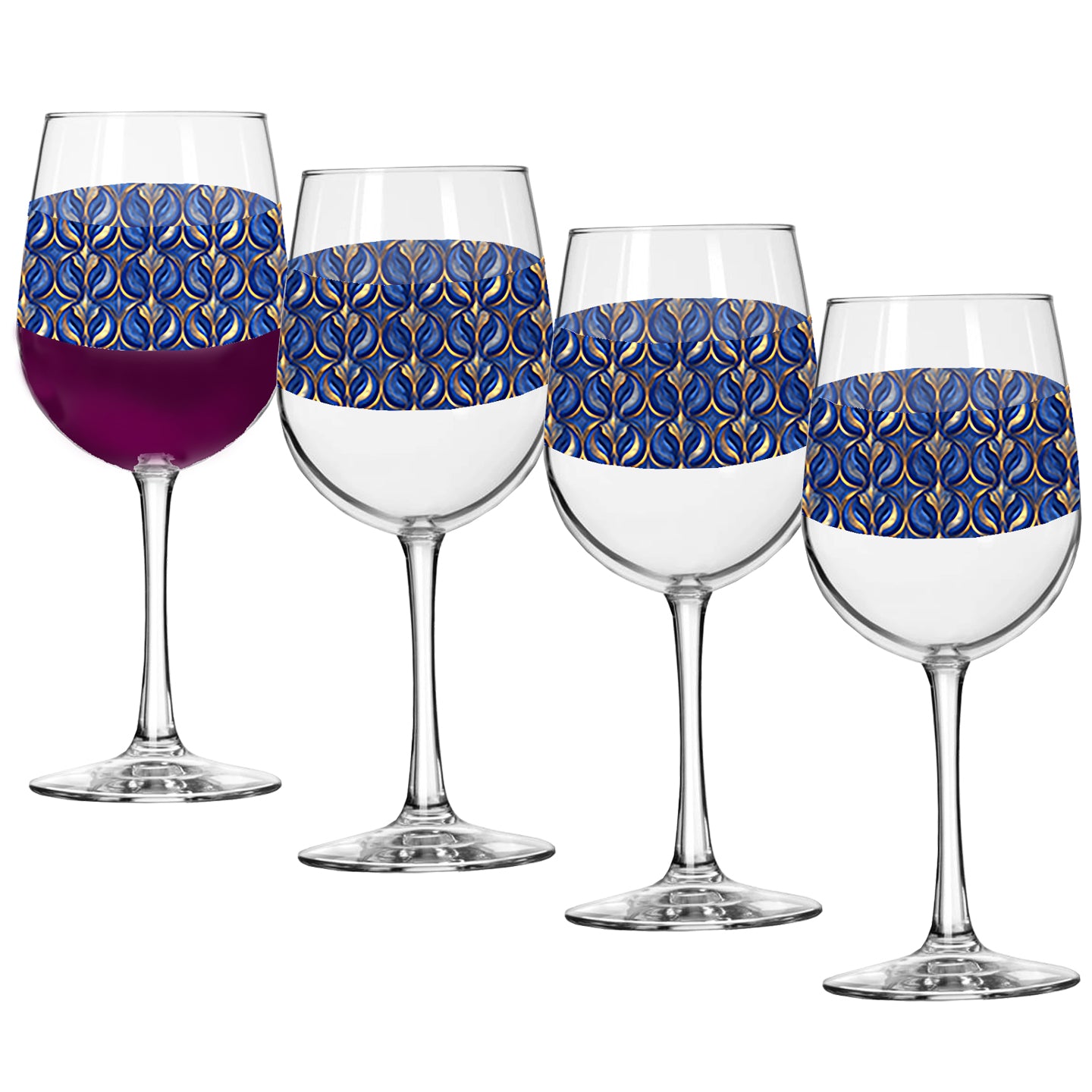 Sapphire Oracle Tall Wine Glass | Gilded Oracle Design