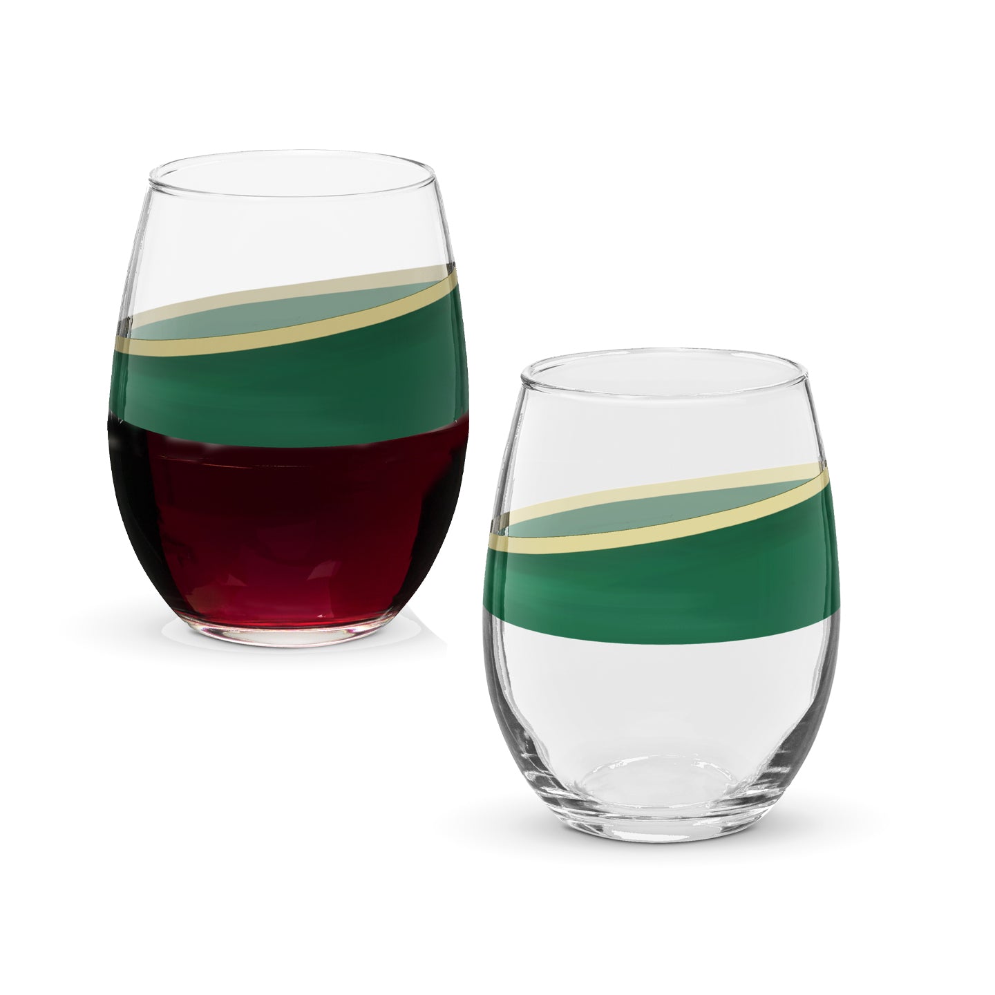 Emerald Swag Limited Edition Stemless Wine Glass