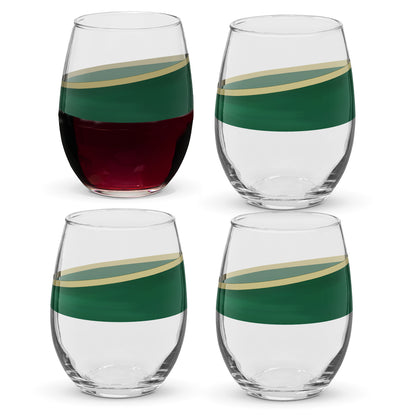 Emerald Swag Limited Edition Stemless Wine Glass