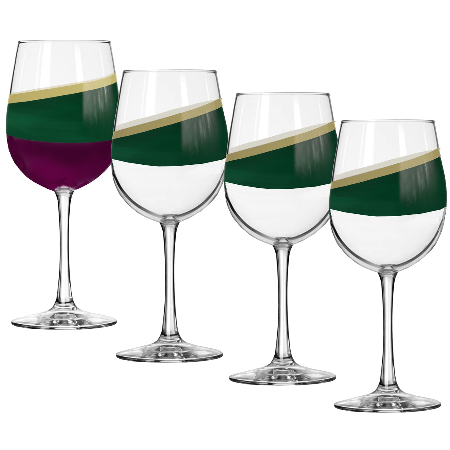 Emerald Swag Limited Edition Tall Wine Glass