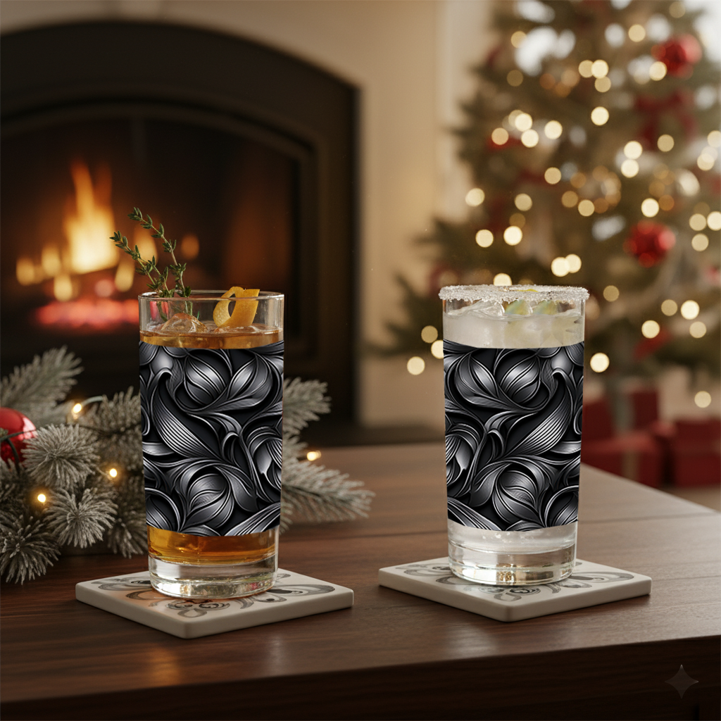 Baroque Swirls Highball Glass | Curated and Exclusive