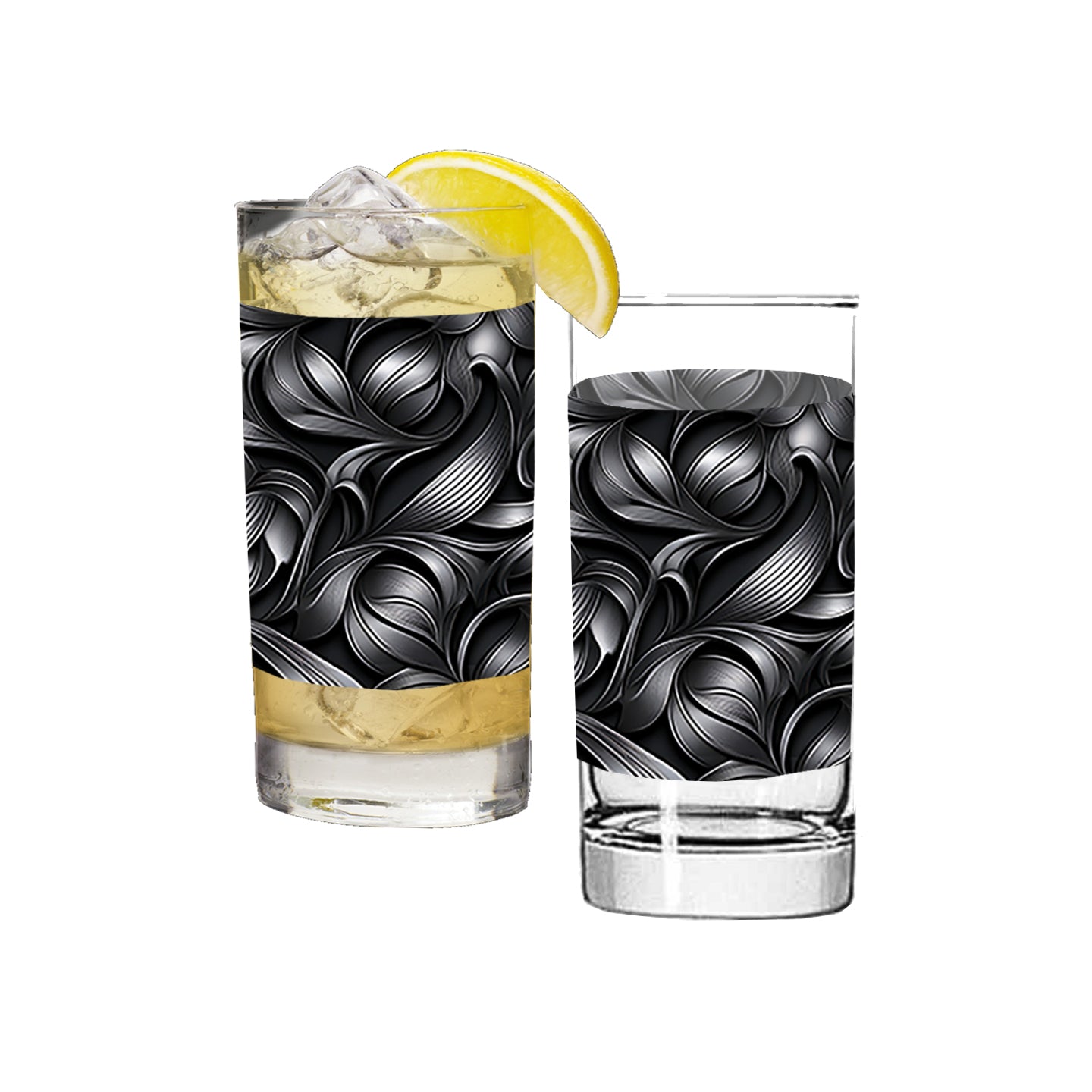 Baroque Swirls Highball Glass | Curated and Exclusive