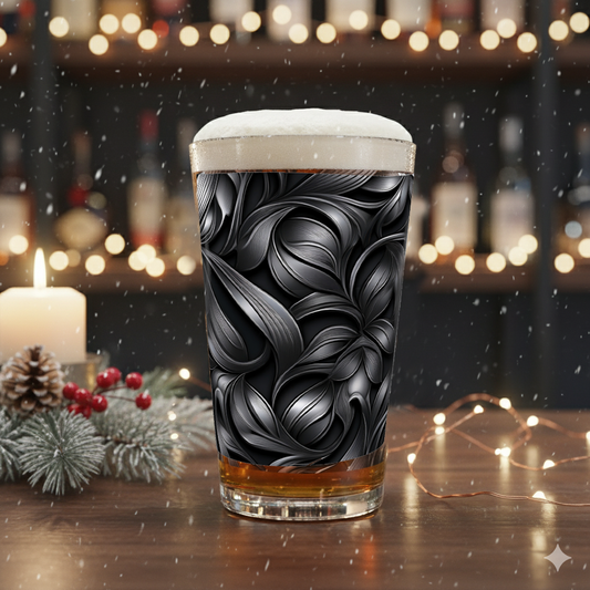 Baroque Swirls Pint Beer Glass | Architectural Style