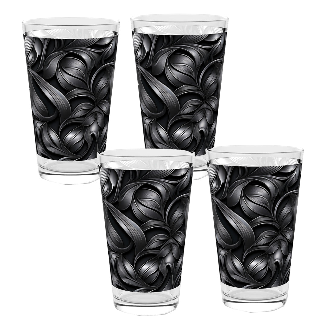 Baroque Swirls Pint Beer Glass | Architectural Style