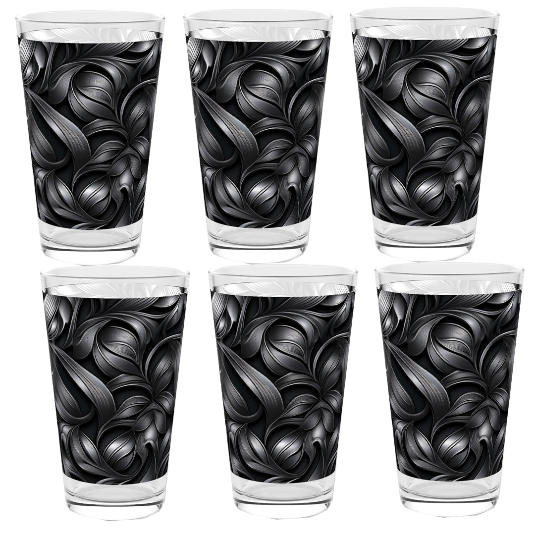 Baroque Swirls Pint Beer Glass | Architectural Style