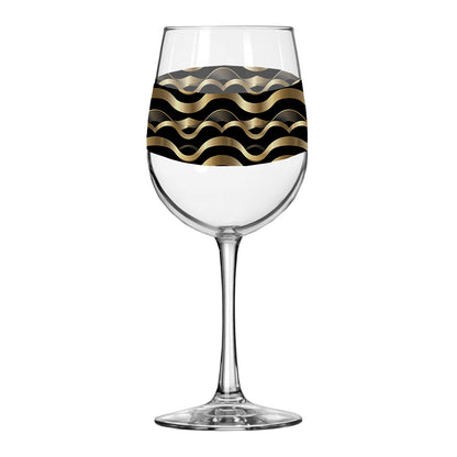 Liquid Gold Tall Wine Glass | Signature Design