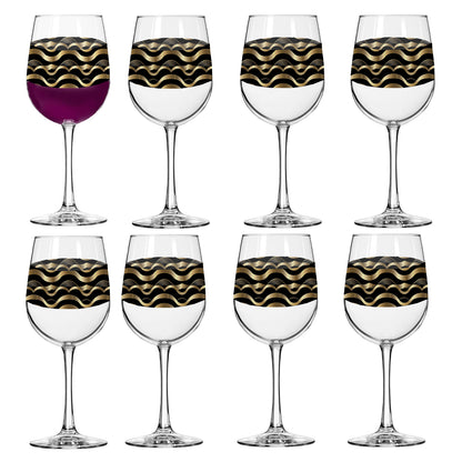 Liquid Gold Tall Wine Glass | Signature Design