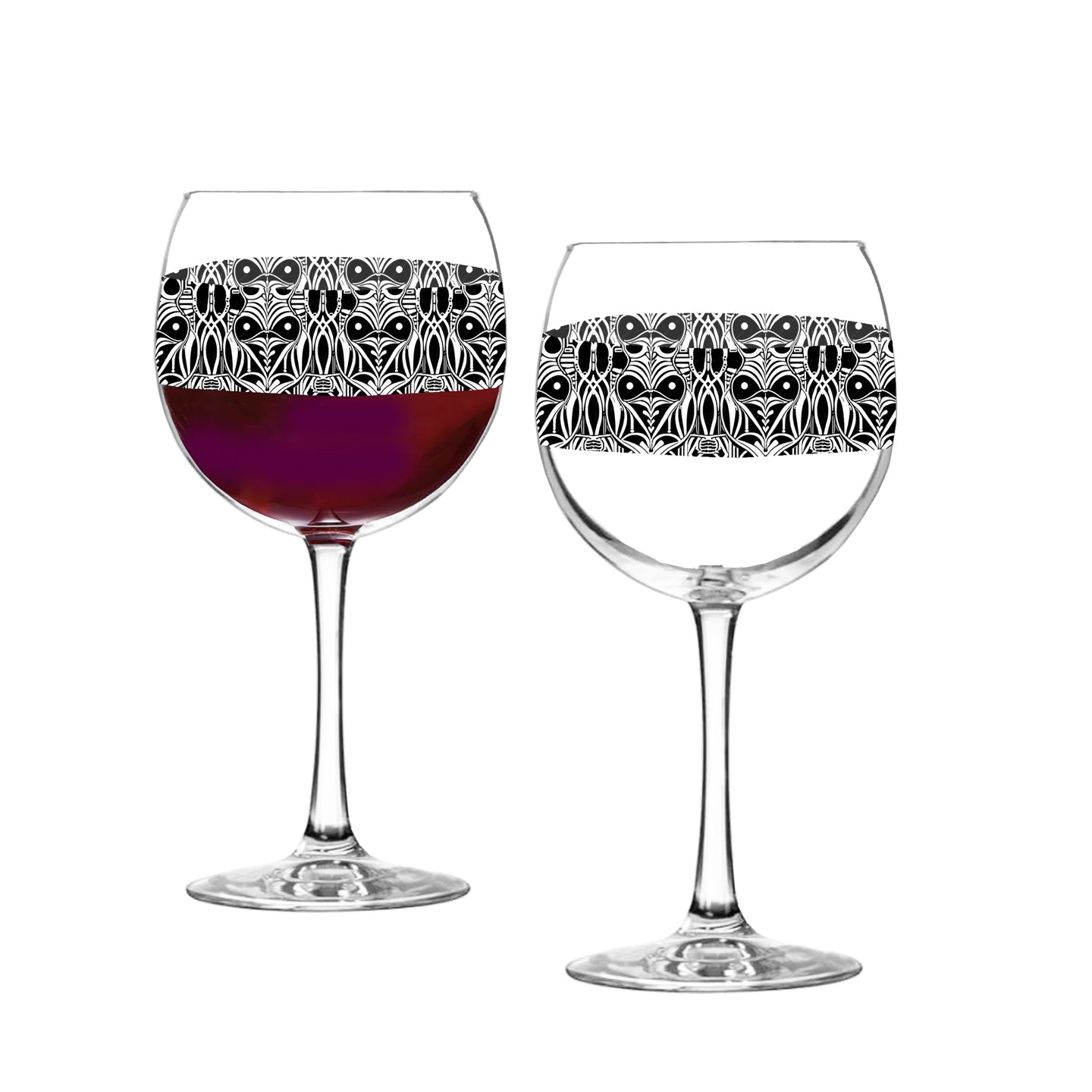 Luxe Balloon Wine Glass | High Contrast Exclusive Design