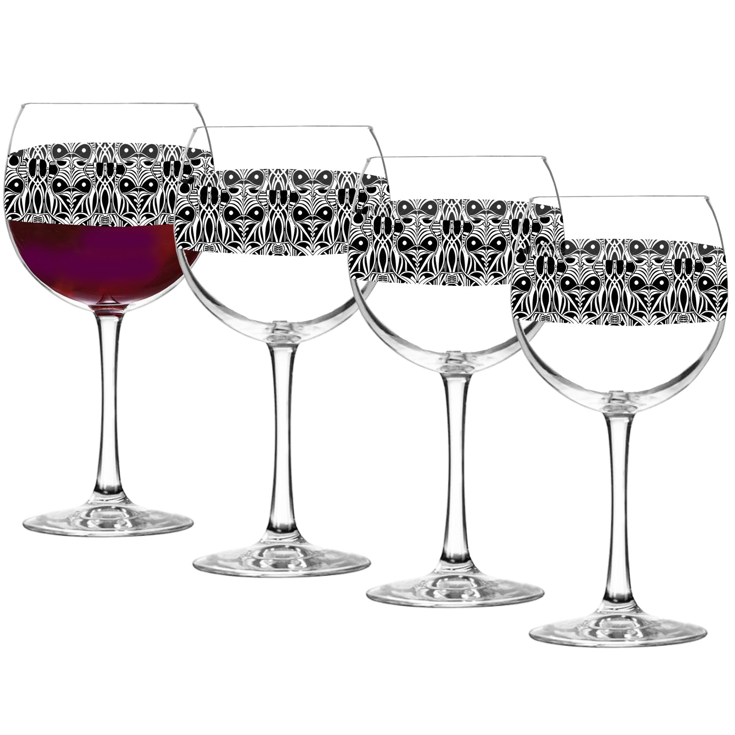Luxe Balloon Wine Glass | High Contrast Exclusive Design