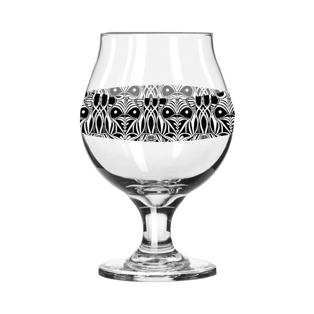 Midnight Mask Belgian Beer Glass | Iconic Masquerade Design