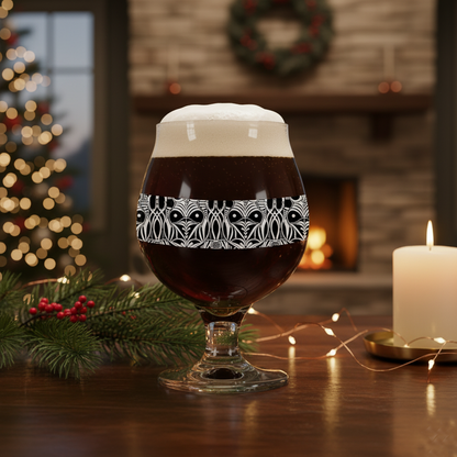 Midnight Mask Belgian Beer Glass | Signature Design