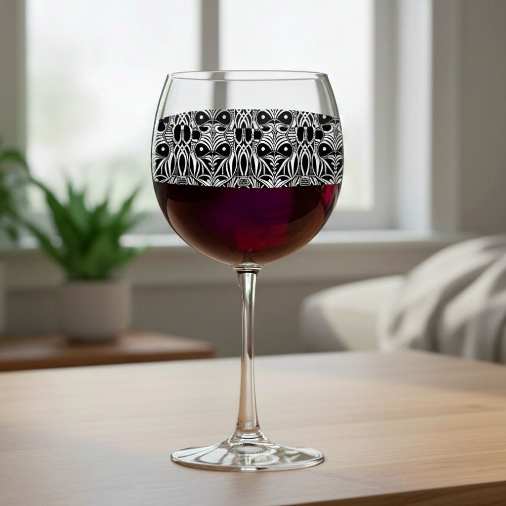 Luxe Balloon Wine Glass | High Contrast Exclusive Design