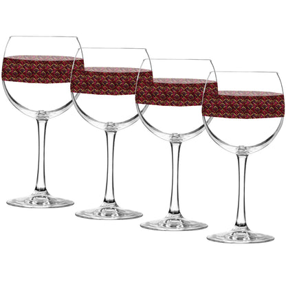 Crimson Jewels Balloon Wine Glass | Signature Design